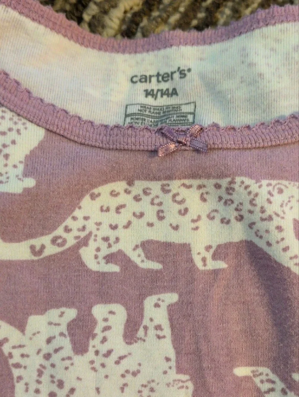 Carter's Lavender Girls 2-Pack Pajama Set💜🤍💜🤍